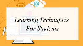 Learning Techniques For Students