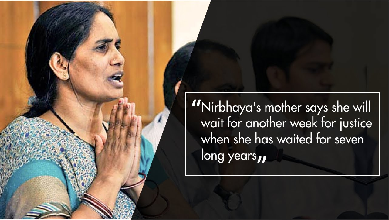 You are currently viewing Nirbhaya’s mother says she will wait for another week for justice when she has waited for seven long years
