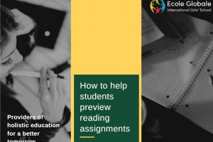 How to help students preview reading assignments