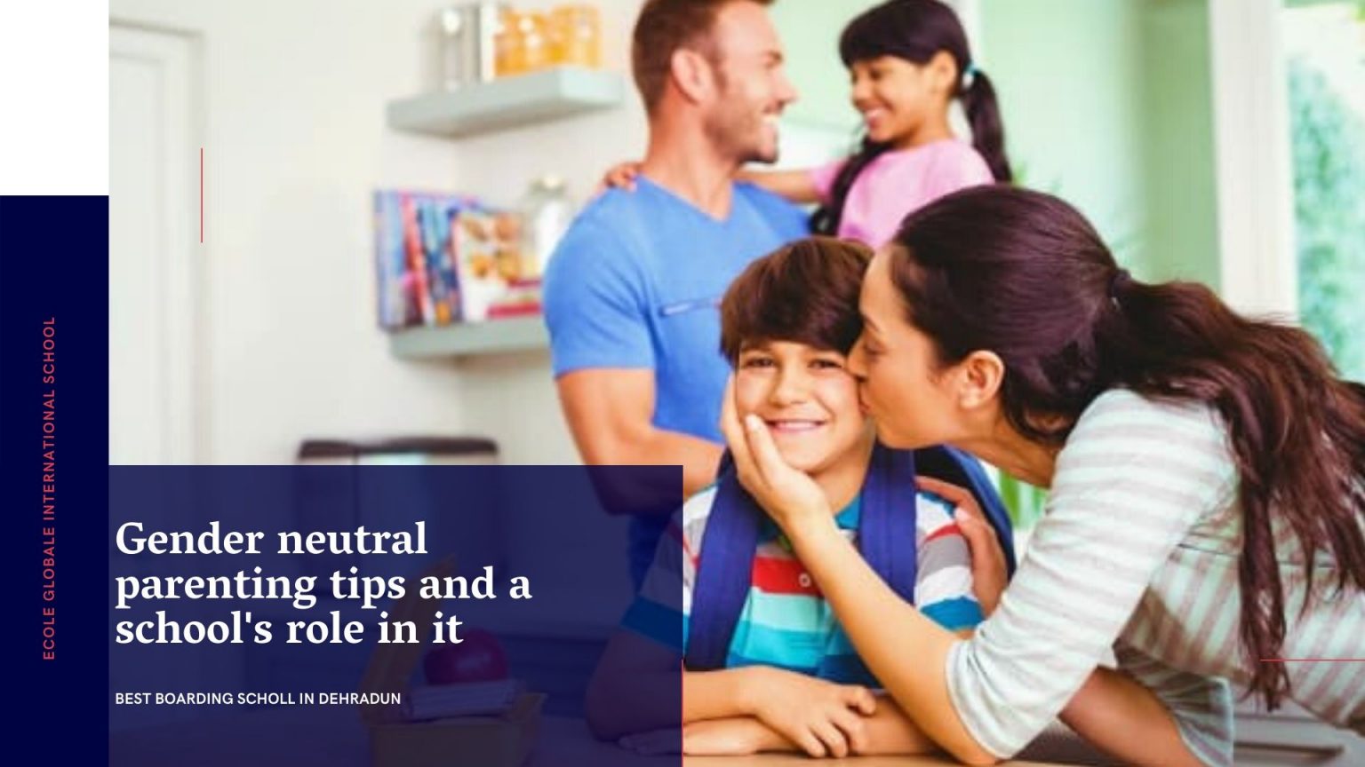 Gender neutral parenting tips and a school's role in it
