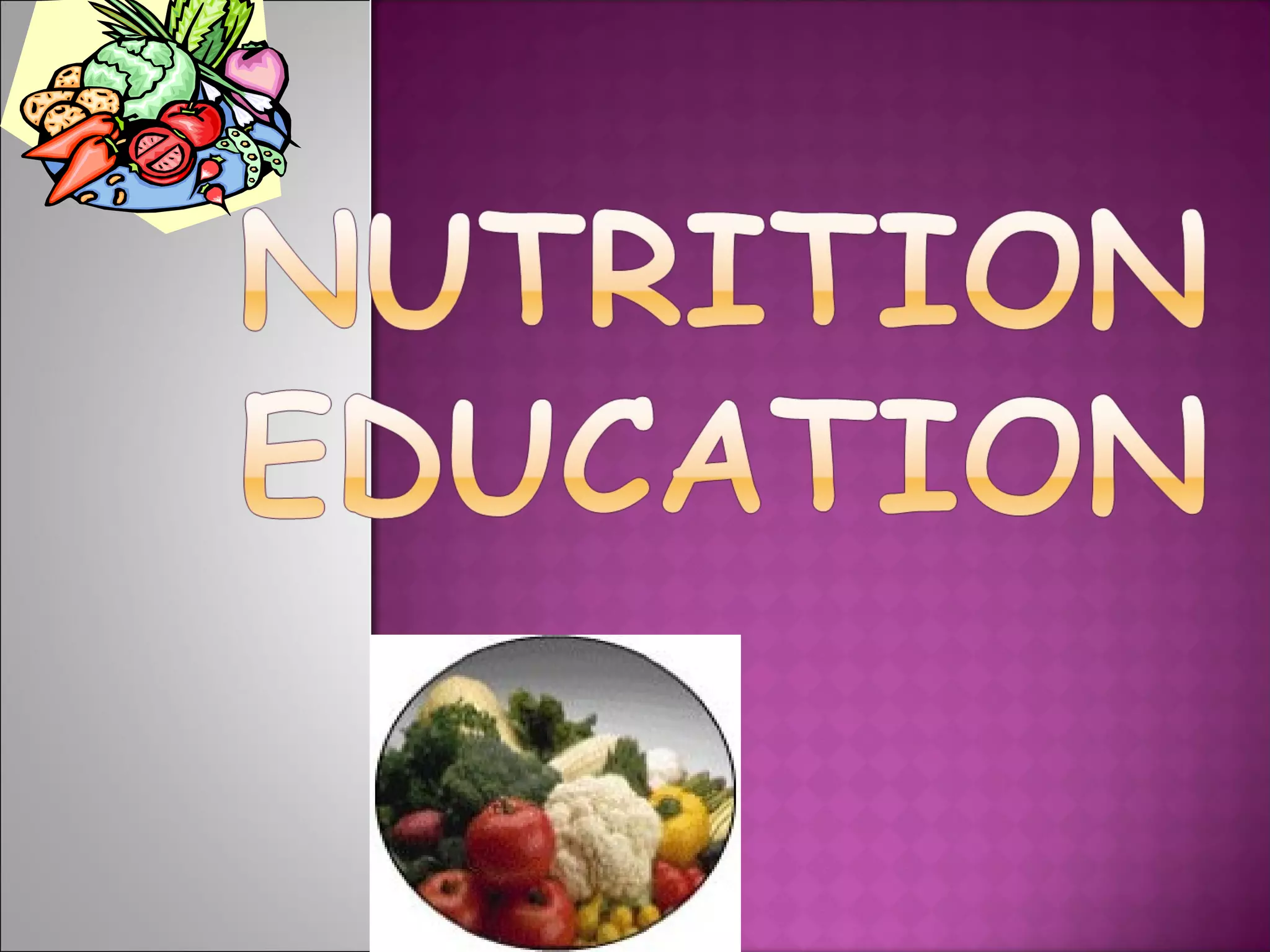 Nutrition education helping students learn healthy eating habits