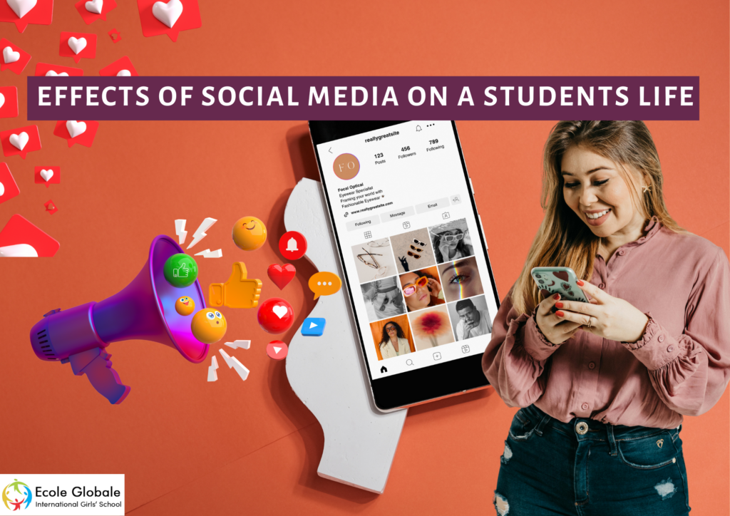 Effects of Social Media on a Students life
