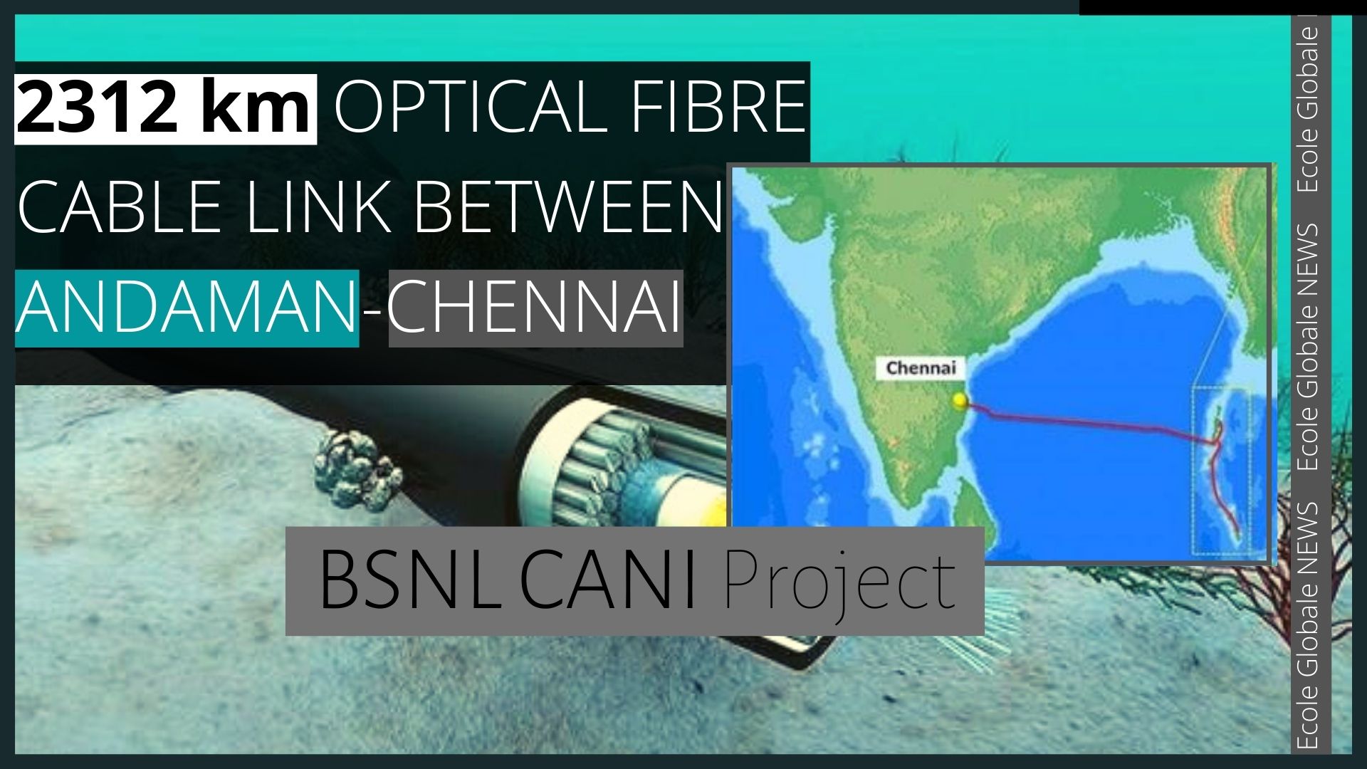 You are currently viewing 2312 KILOMETER OPTICAL FIBRE CABLE LINK BETWEEN ANDAMAN-CHENNAI