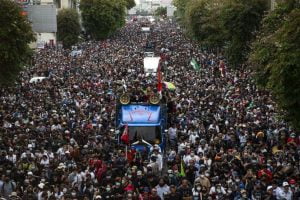THAILAND PROTESTERS DEMONSTRATES IN BANGKOK; GOVERNMENT DECLARED EMERGENCY