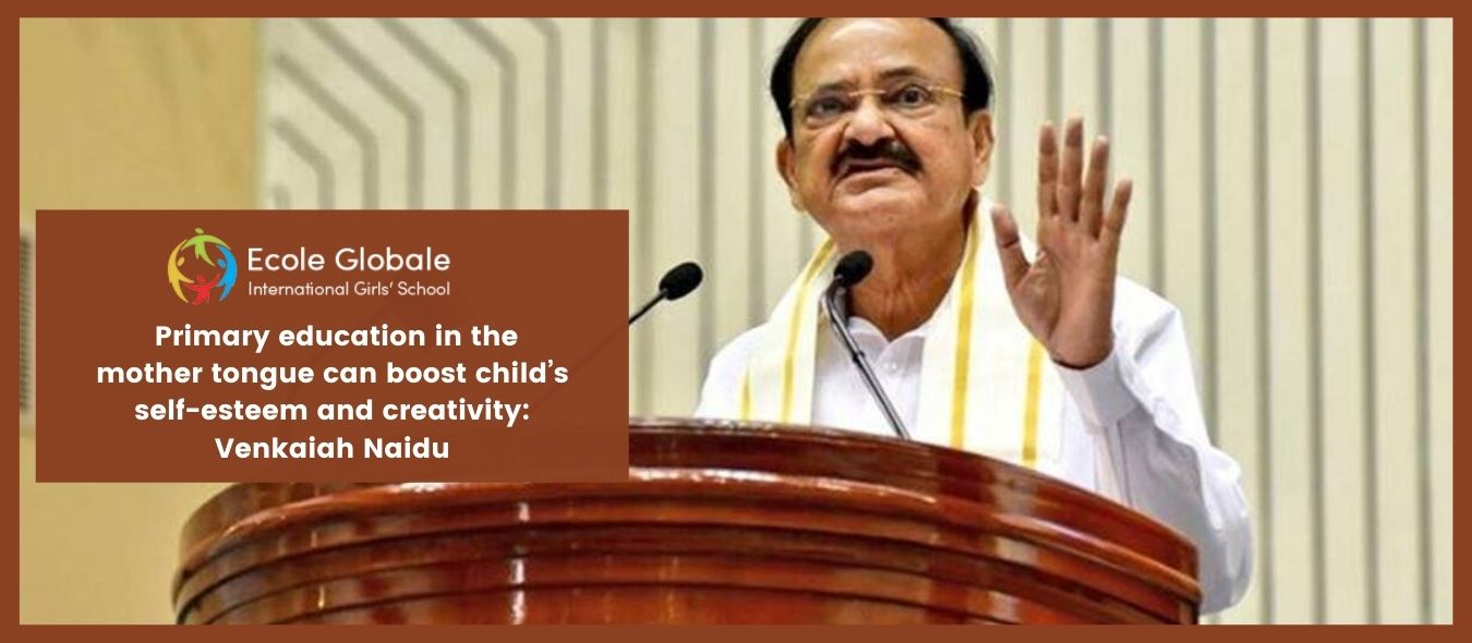 You are currently viewing Primary education in the mother tongue can boost a child’s self-esteem and creativity: Venkaiah Naidu.
