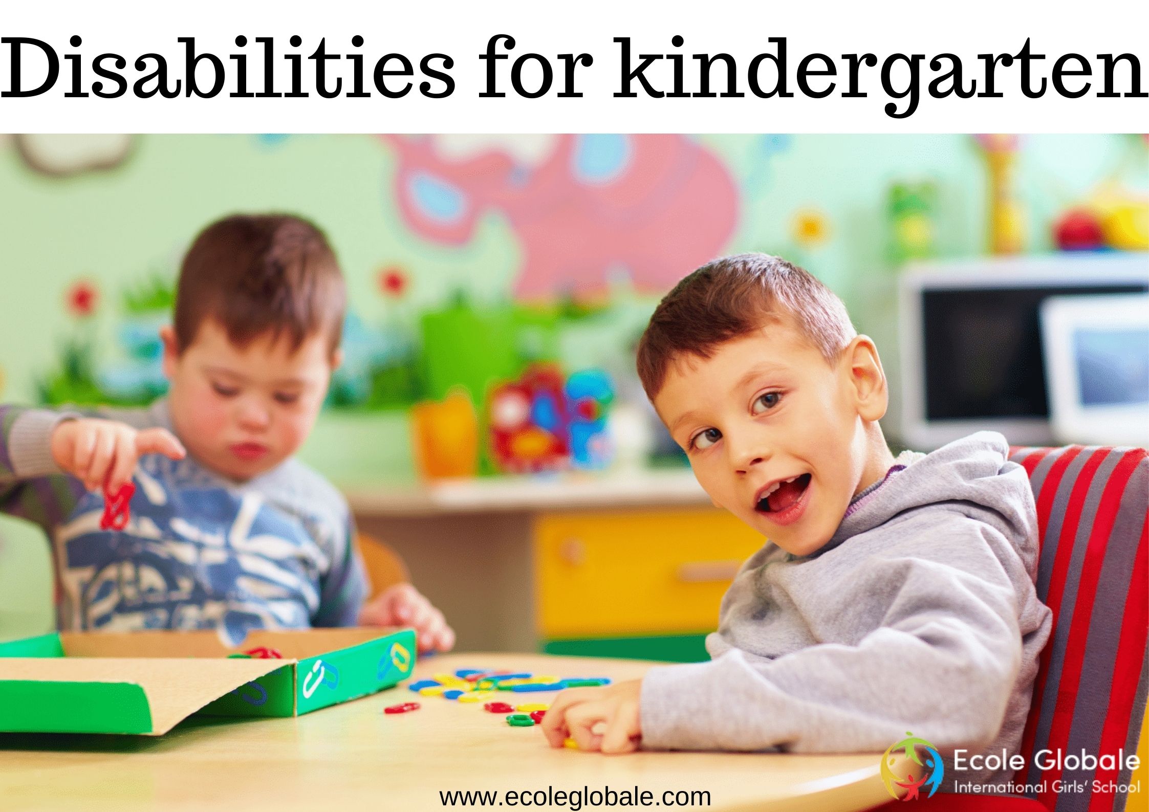 Disabilities for kindergarten