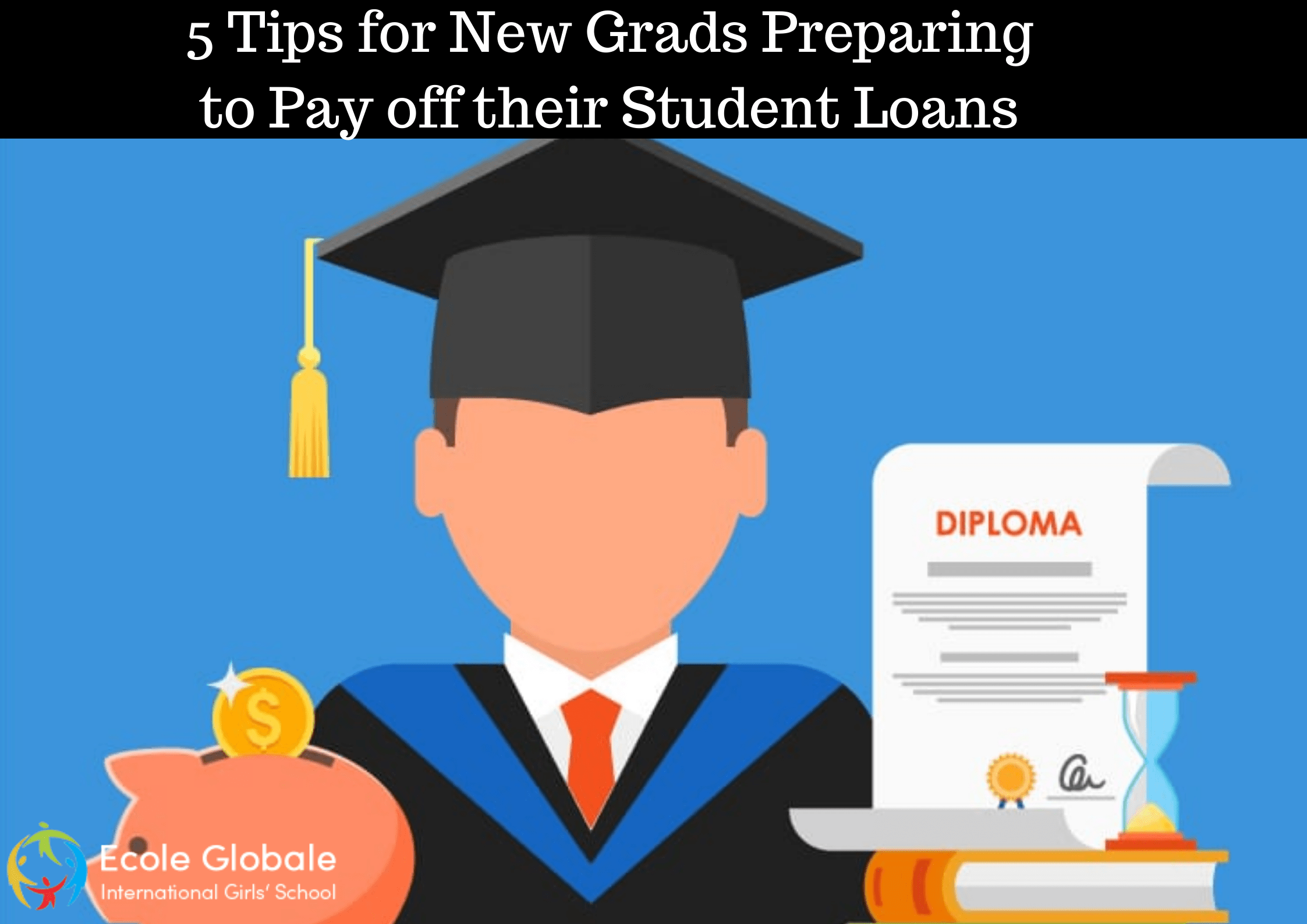 You are currently viewing 5 Tips for New Grads Preparing to Pay off their Student Loans