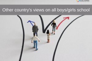 Do other countries prefer all boys or all girls school?