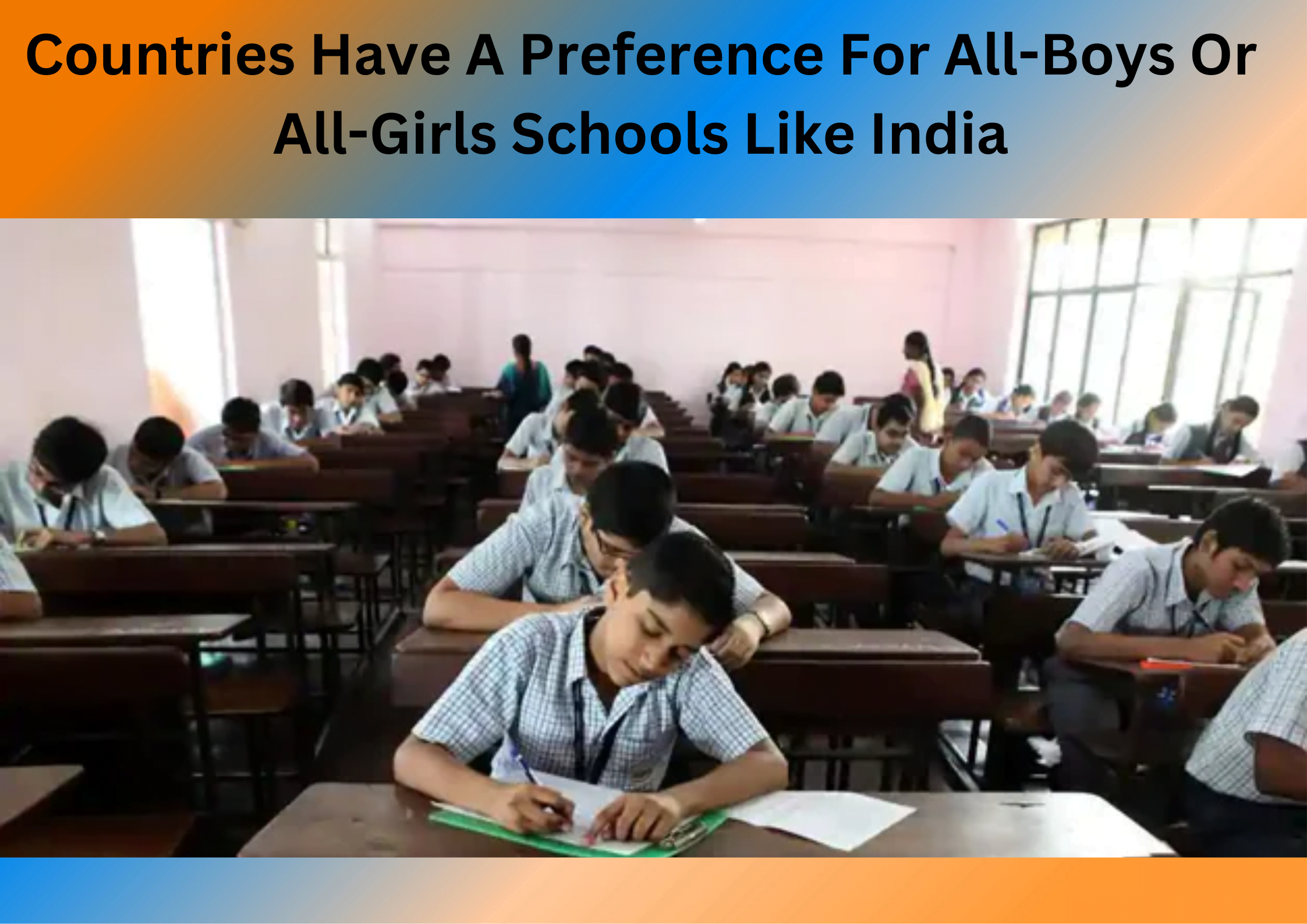 You are currently viewing Should one opt for an all-girls or an all-boys school?