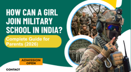 How can a girl join military school in India?