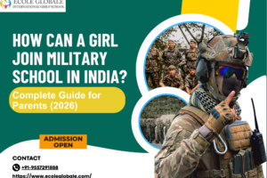 How can a girl join military school in India?