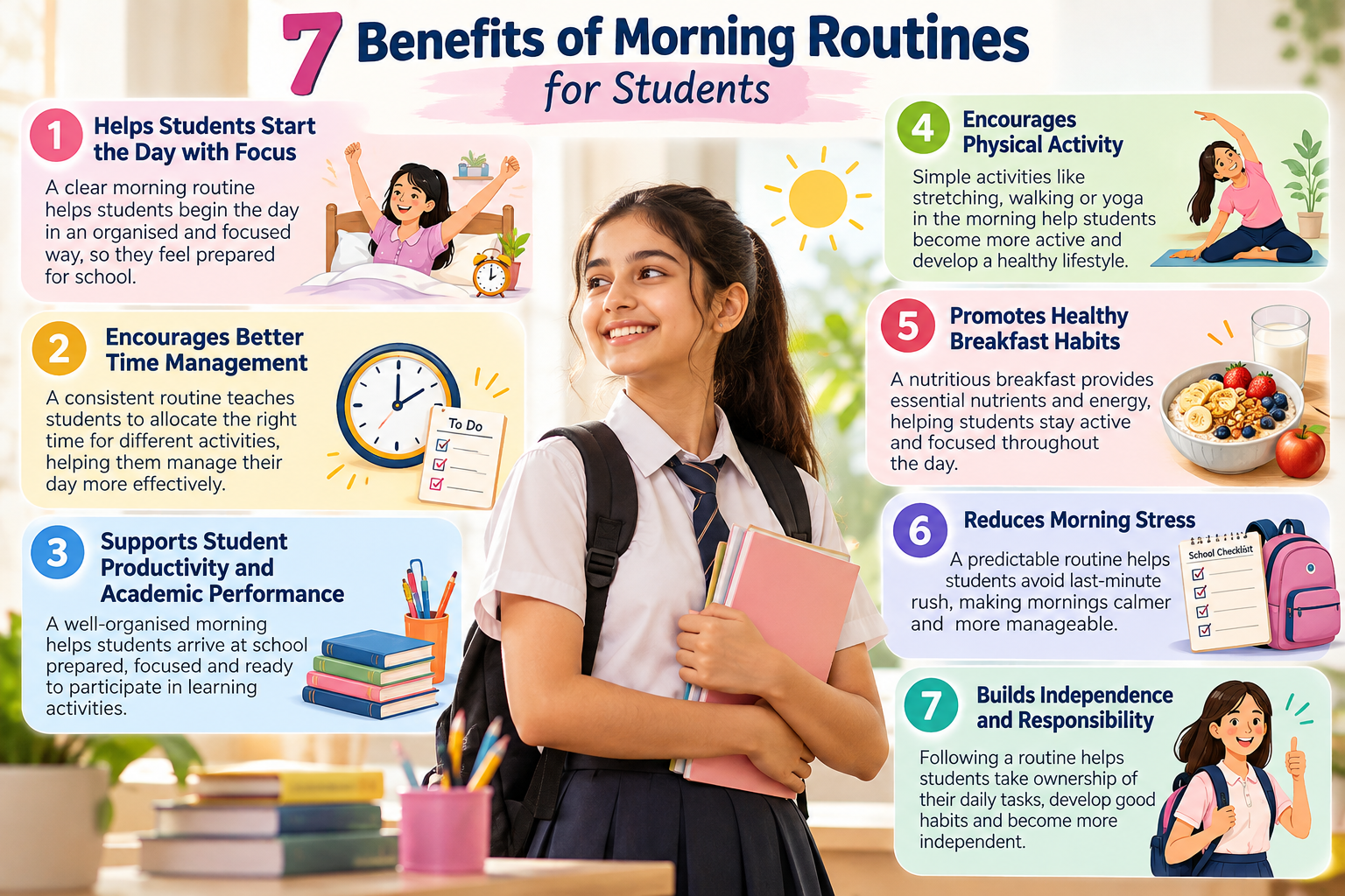 7 benefits of morning routines for students