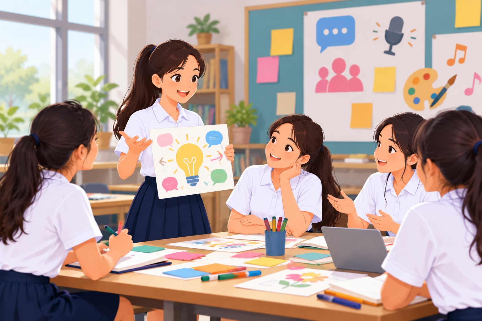 Developing communication skills through creative activities