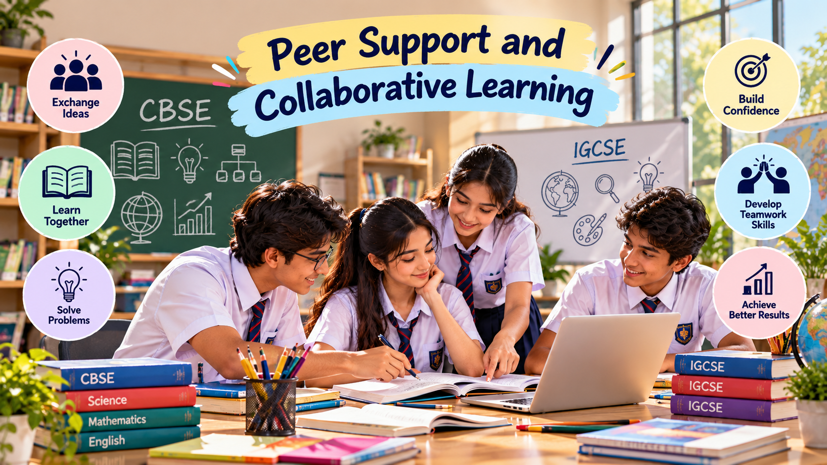 Peer support and collaborative learning during exam preparation at Ecole Globale