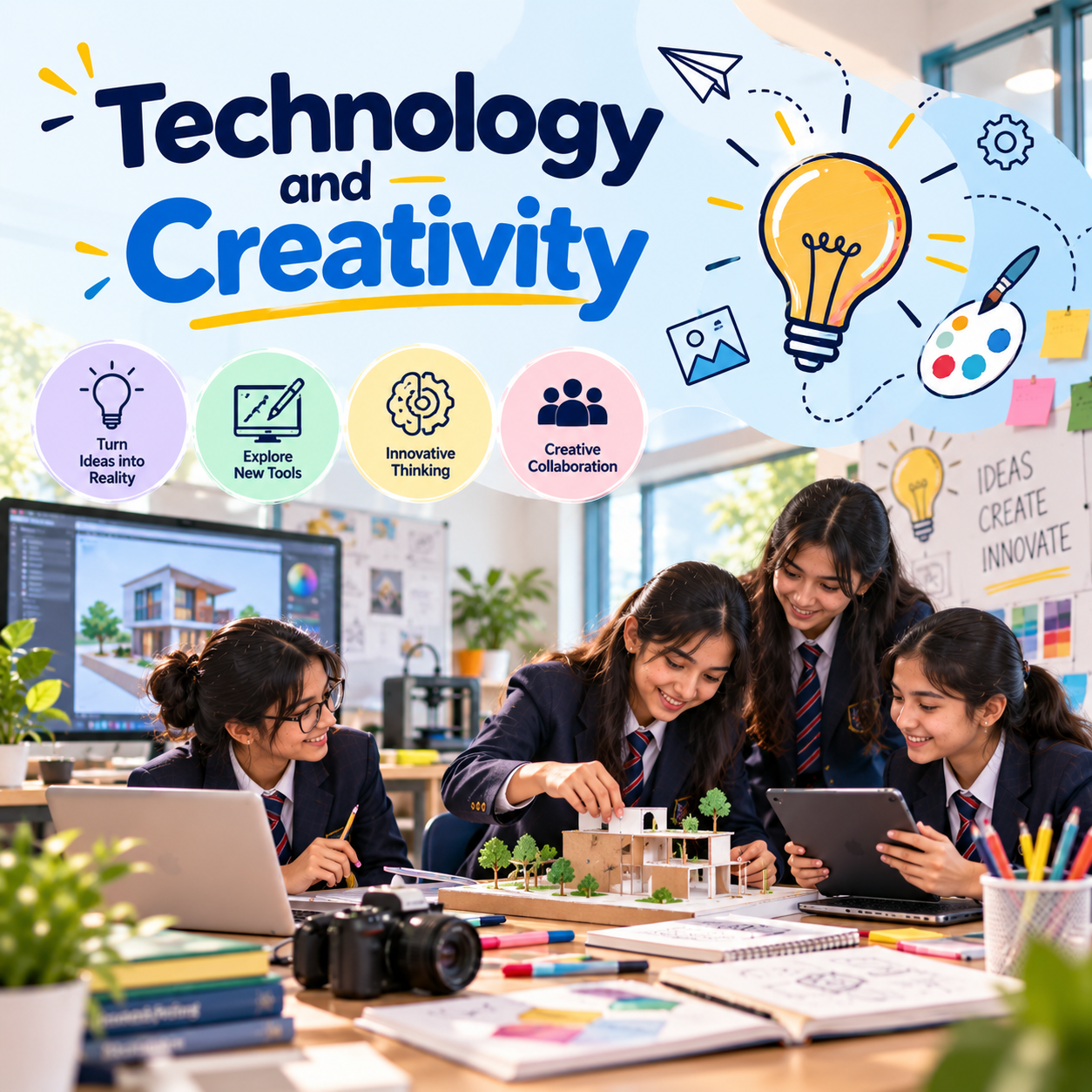 Technology-enabled learning at Ecole Globale – technology and creativity