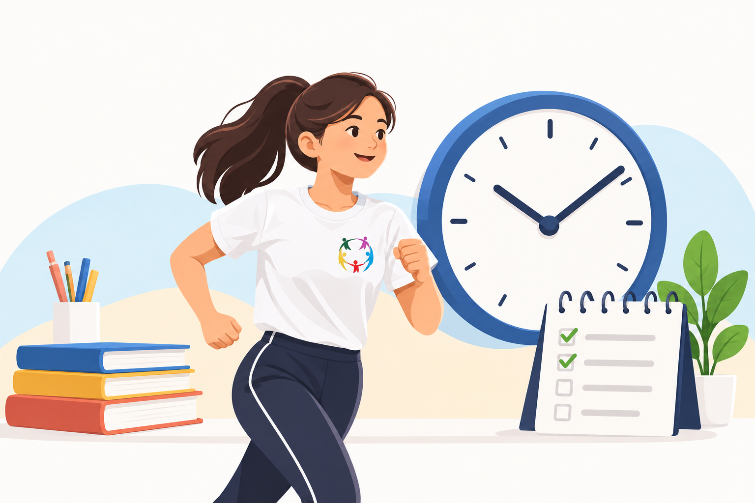 Physical fitness and time management for students
