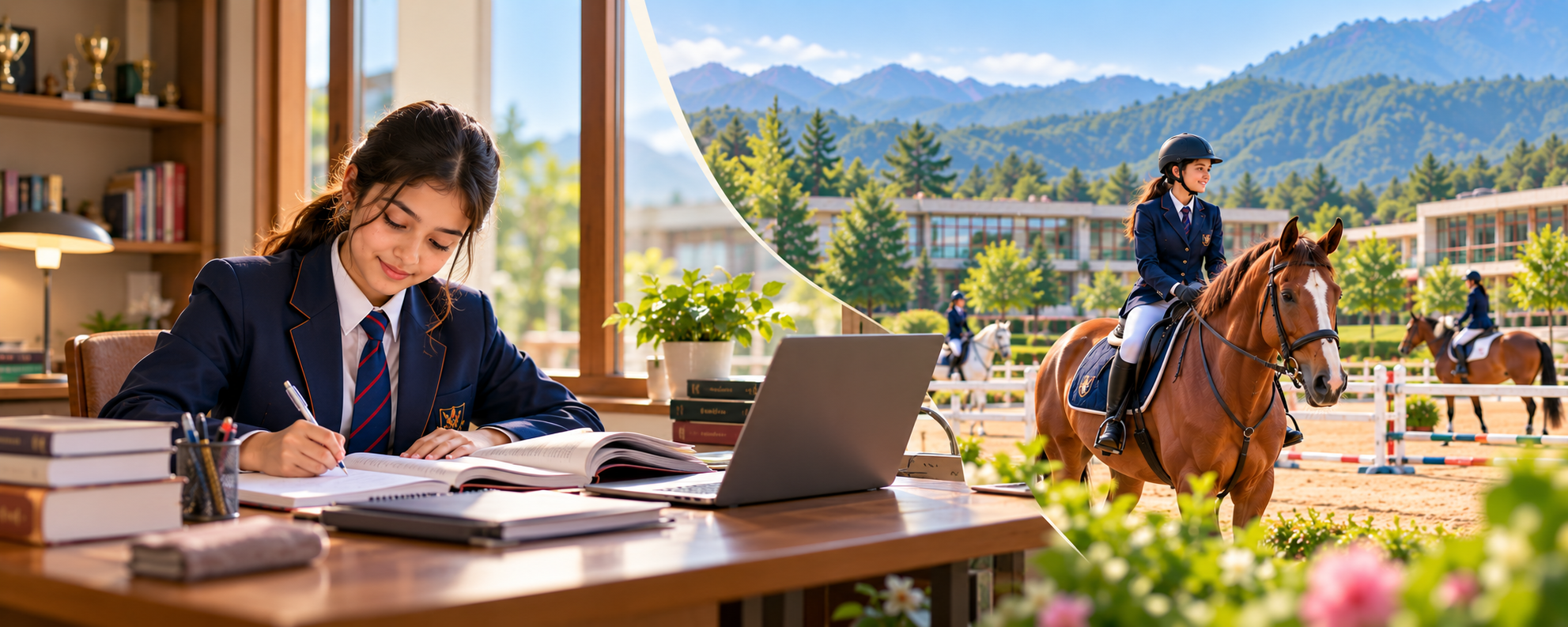 Balancing horse riding with academics at boarding schools
