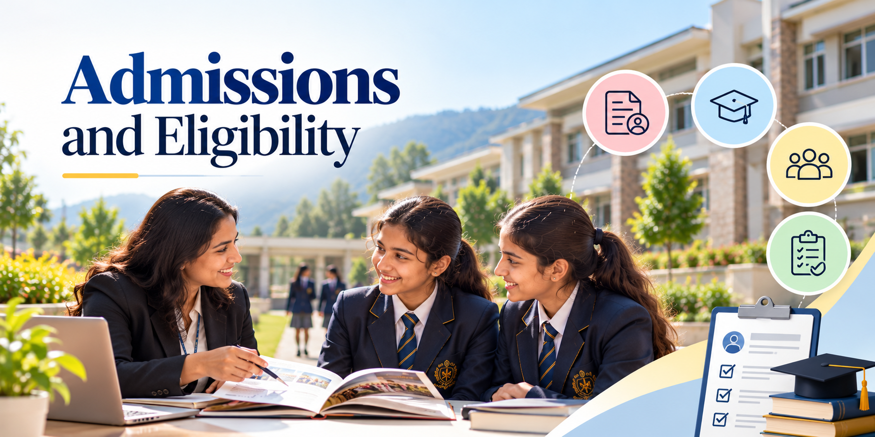 Admissions and eligibility comparison for Heritage Girls School Udaipur and Ecole Globale International School
