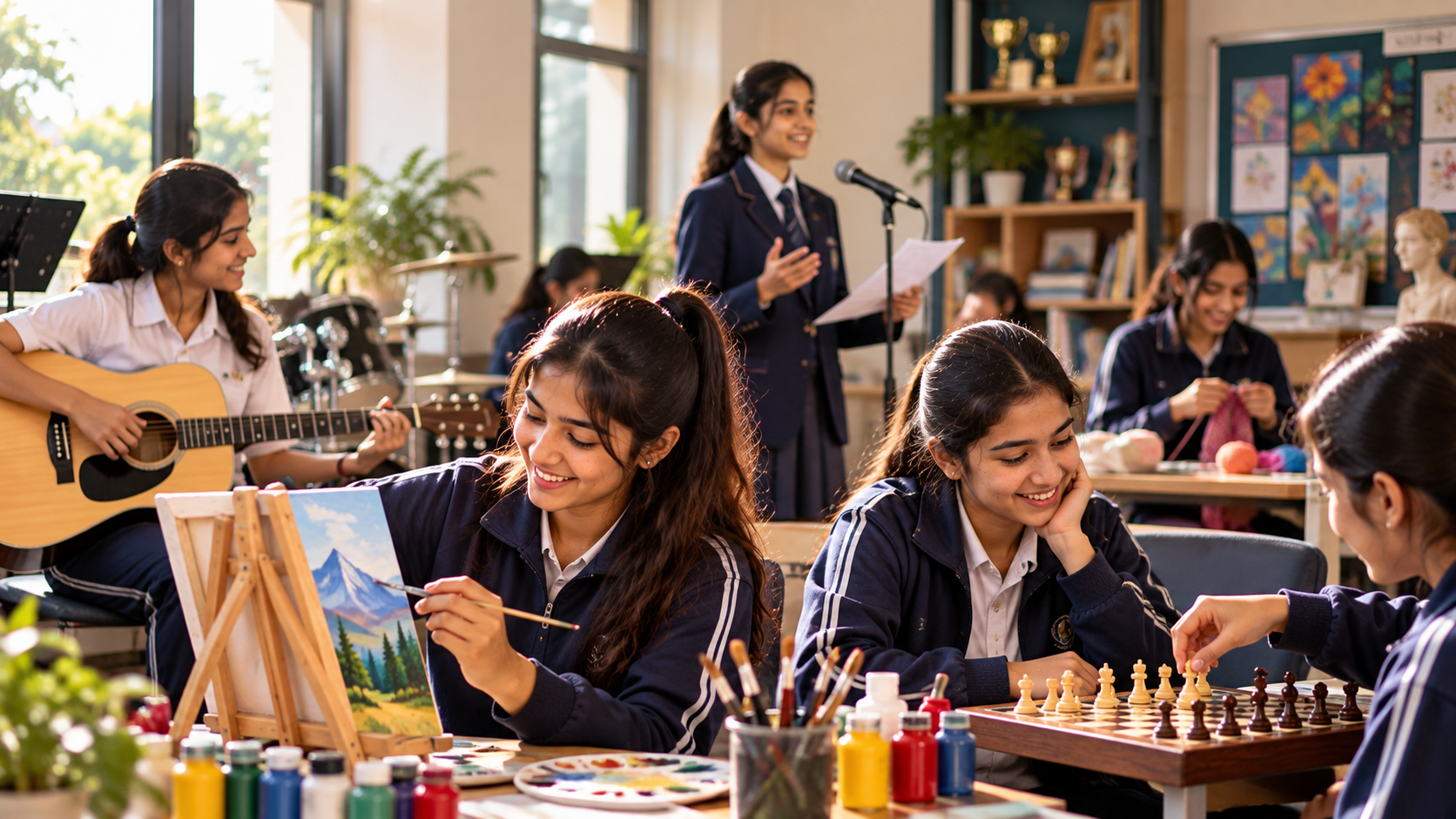 Extracurricular activities and creative hobbies for boarding school students