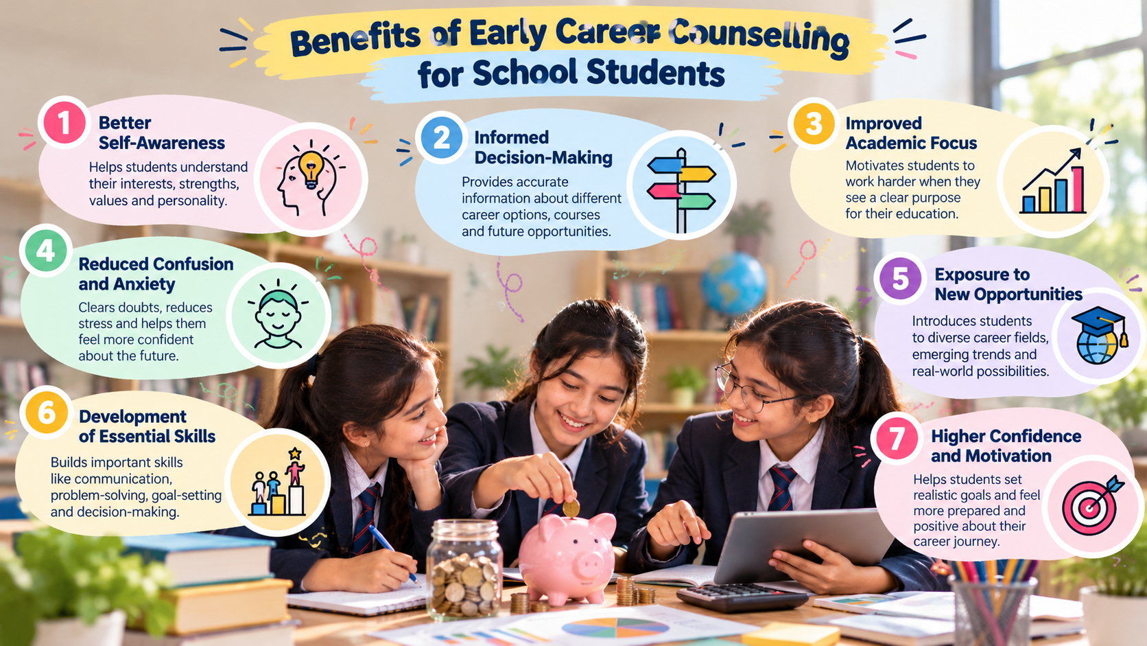 Benefits of early career counselling for school students exploring future career options