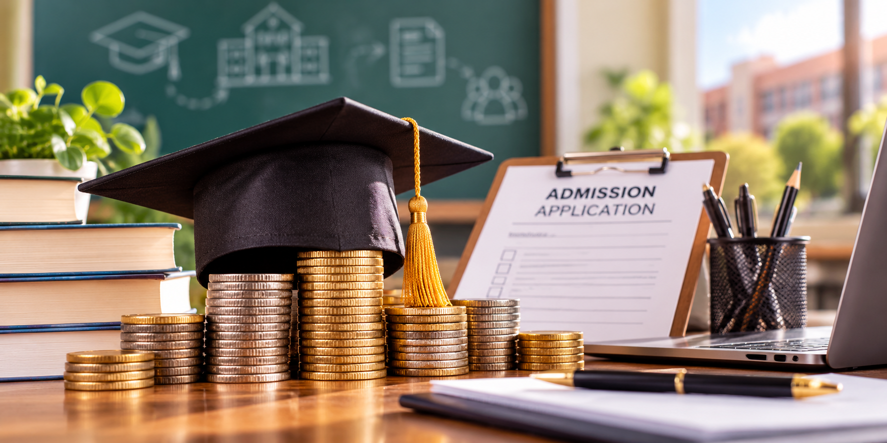 Fees and admission process comparison for Mussoorie International School and Dehradun girls' boarding schools, highlighting tuition fees, boarding charges, eligibility, and application requirements