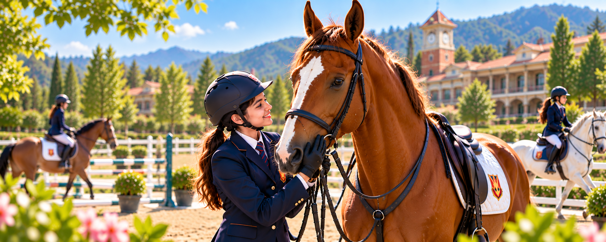 Equestrian training at Ecole Globale