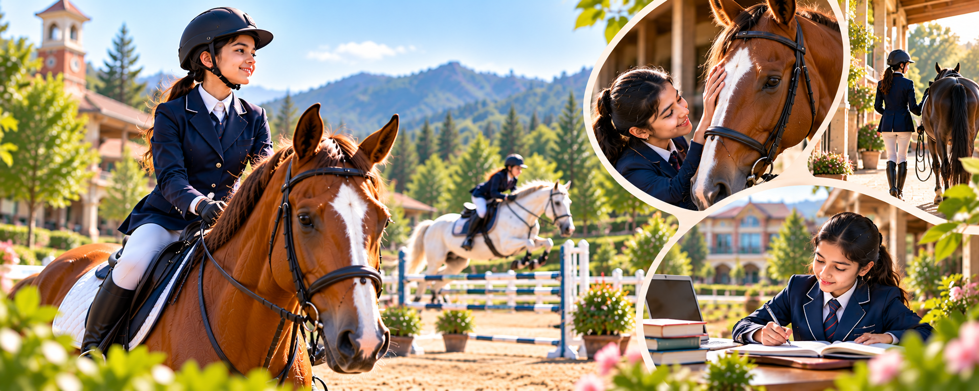 Equestrian training and student development in residential schools