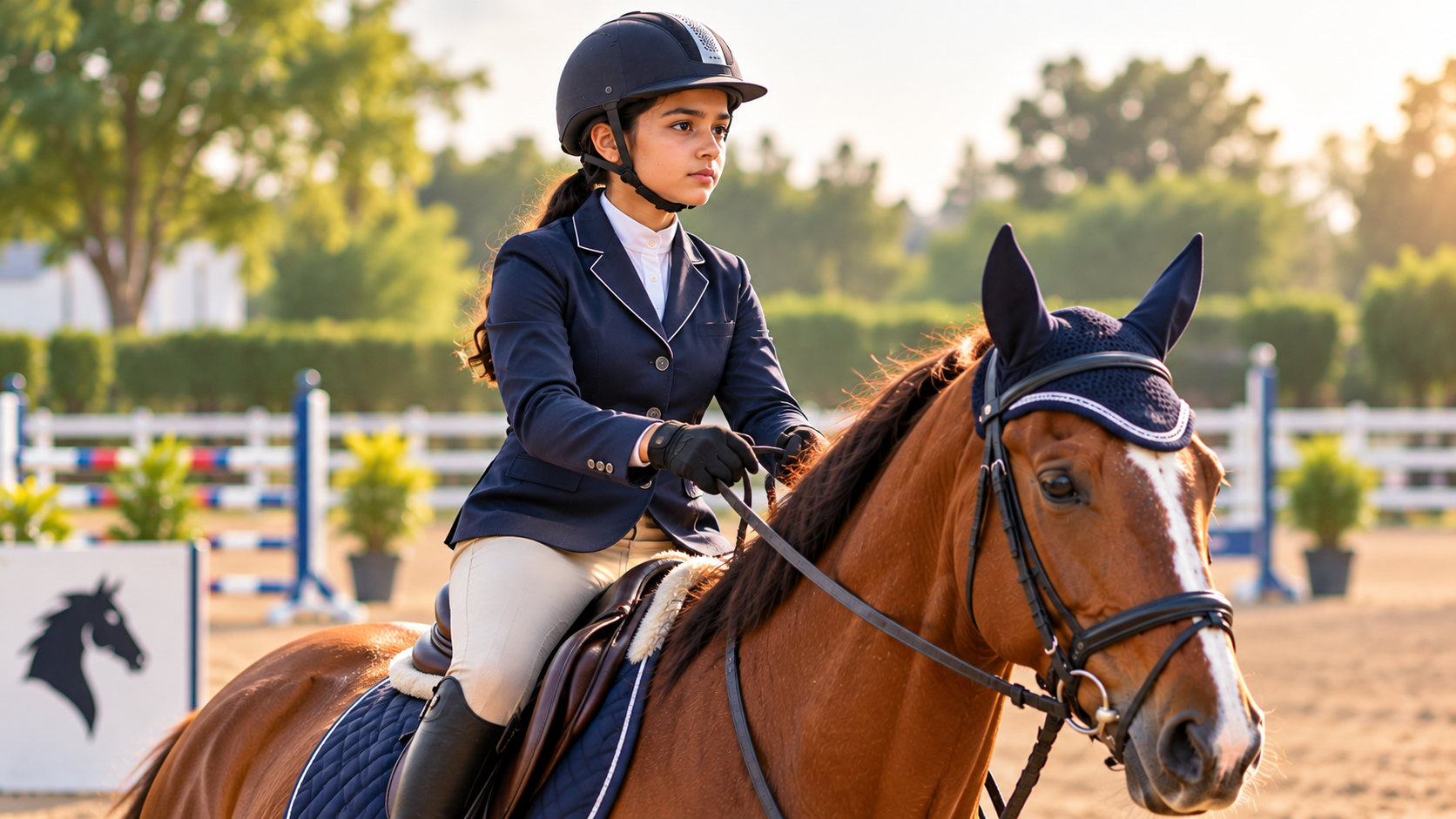 Equestrian sports for girls improve focus and concentration