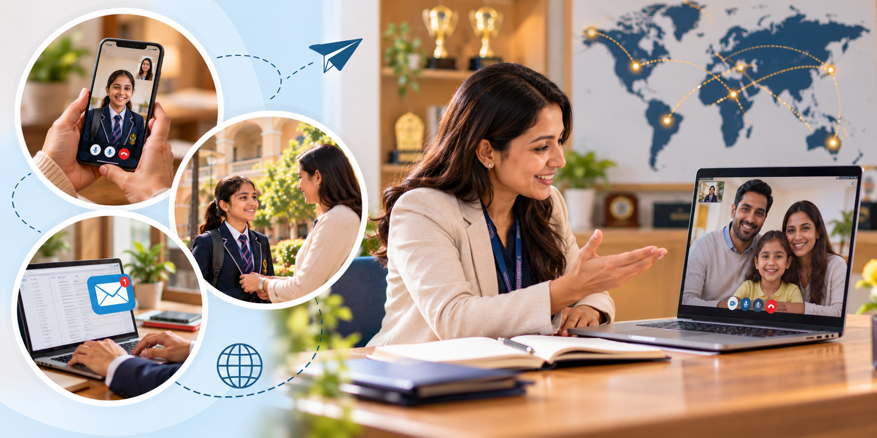 Communication with overseas parents about student safety in Indian boarding schools