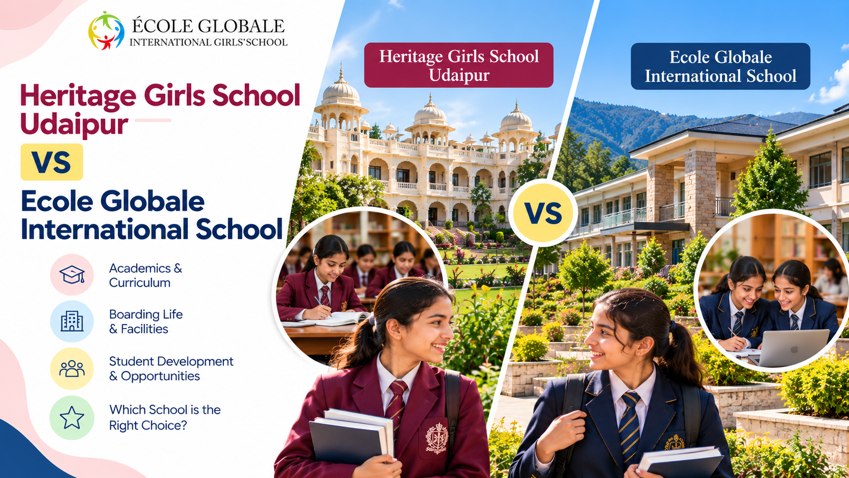You are currently viewing Heritage Girls School Udaipur vs Ecole Globale International School