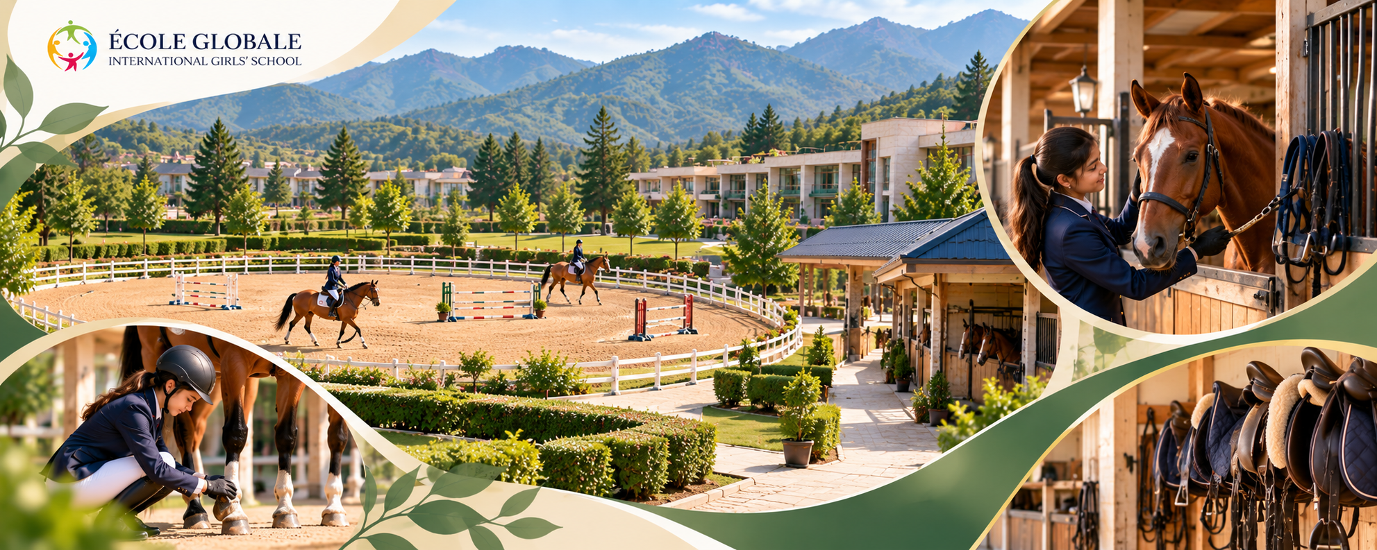 Equestrian facilities in boarding schools