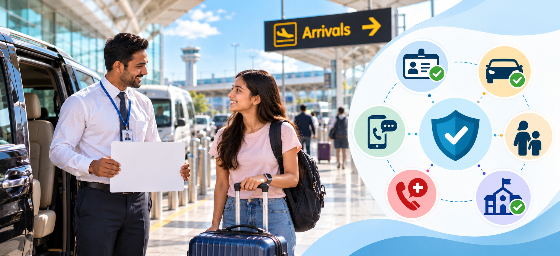 Safety considerations for Dehradun boarding school airport pickup