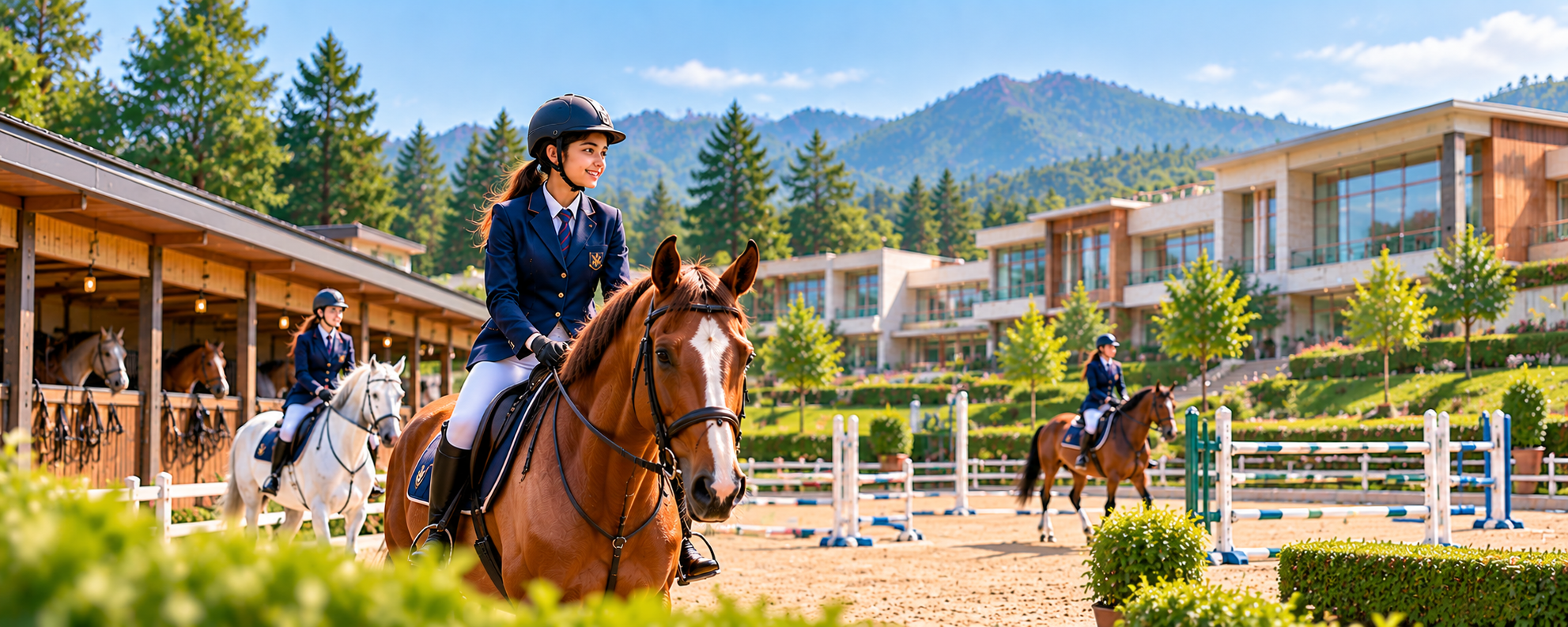 Horse riding at Ecole Globale