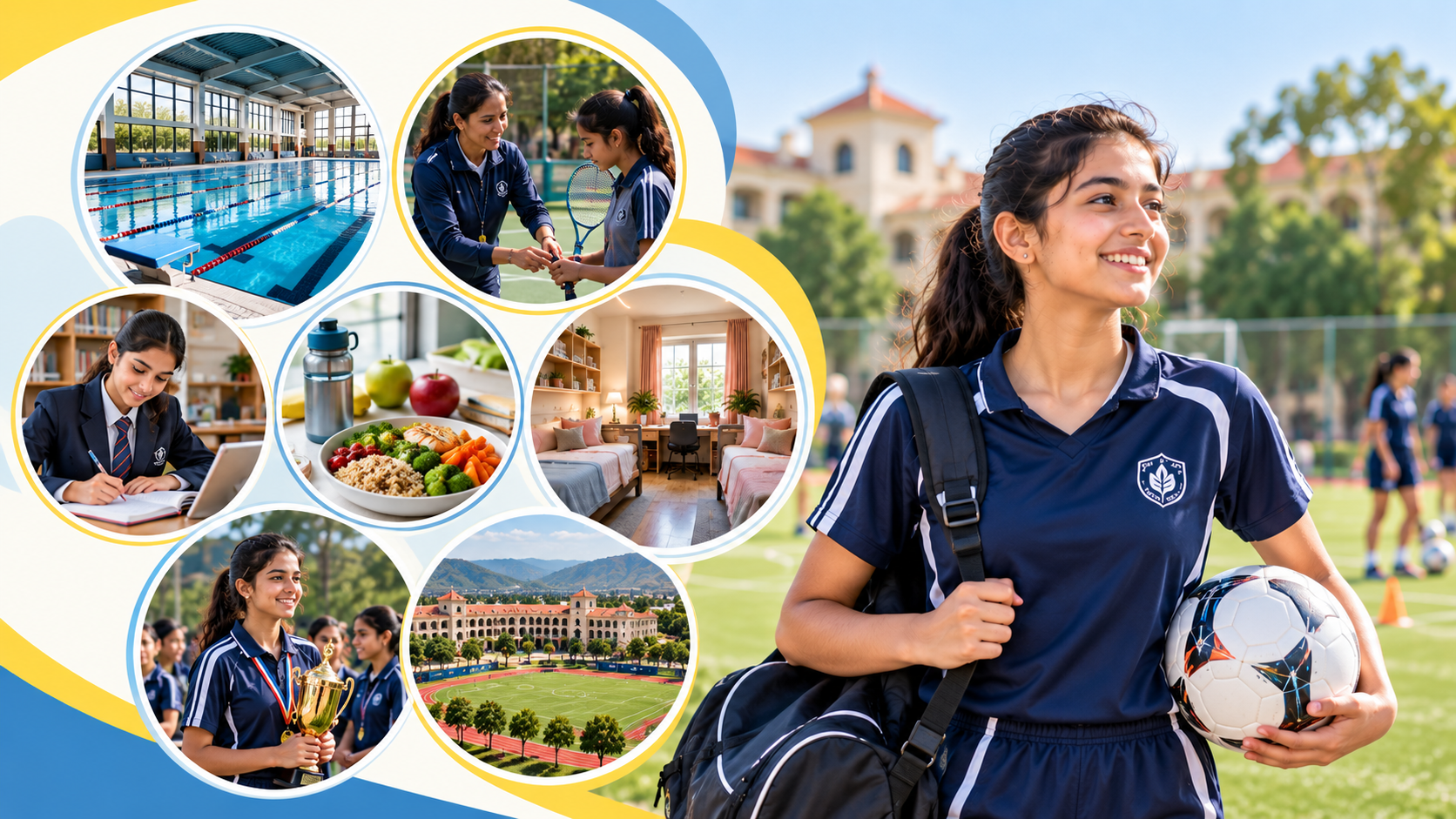 7 things to check when choosing the best residential schools in India for female athletes, including sports facilities, coaching, and academic support