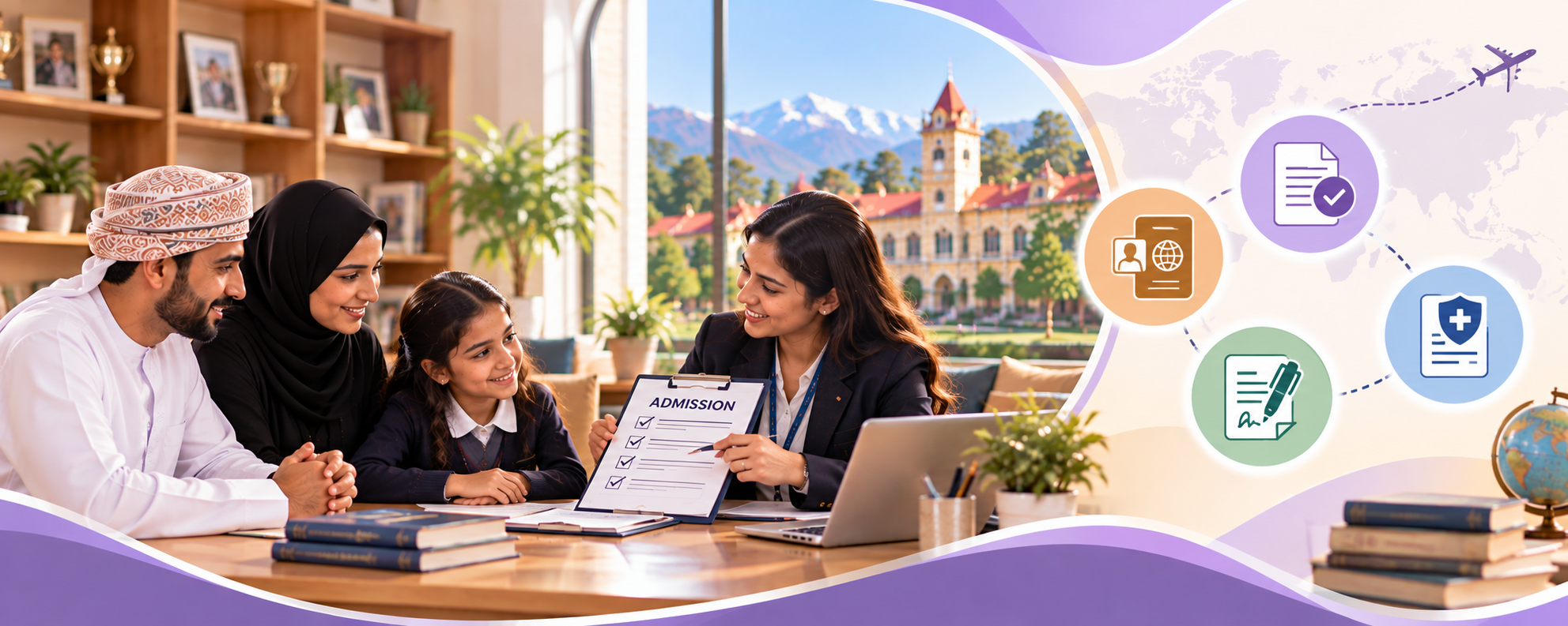 Admission requirements for expat students at residential schools