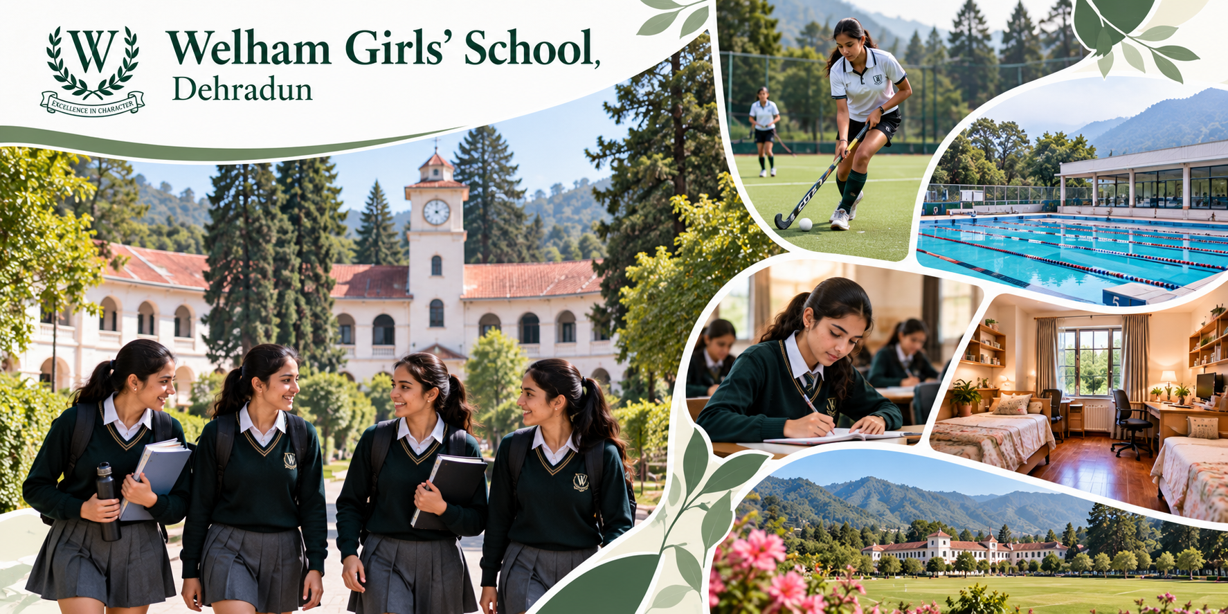Welham Girls' School, Dehradun, a residential school for girls with academic and sports opportunities