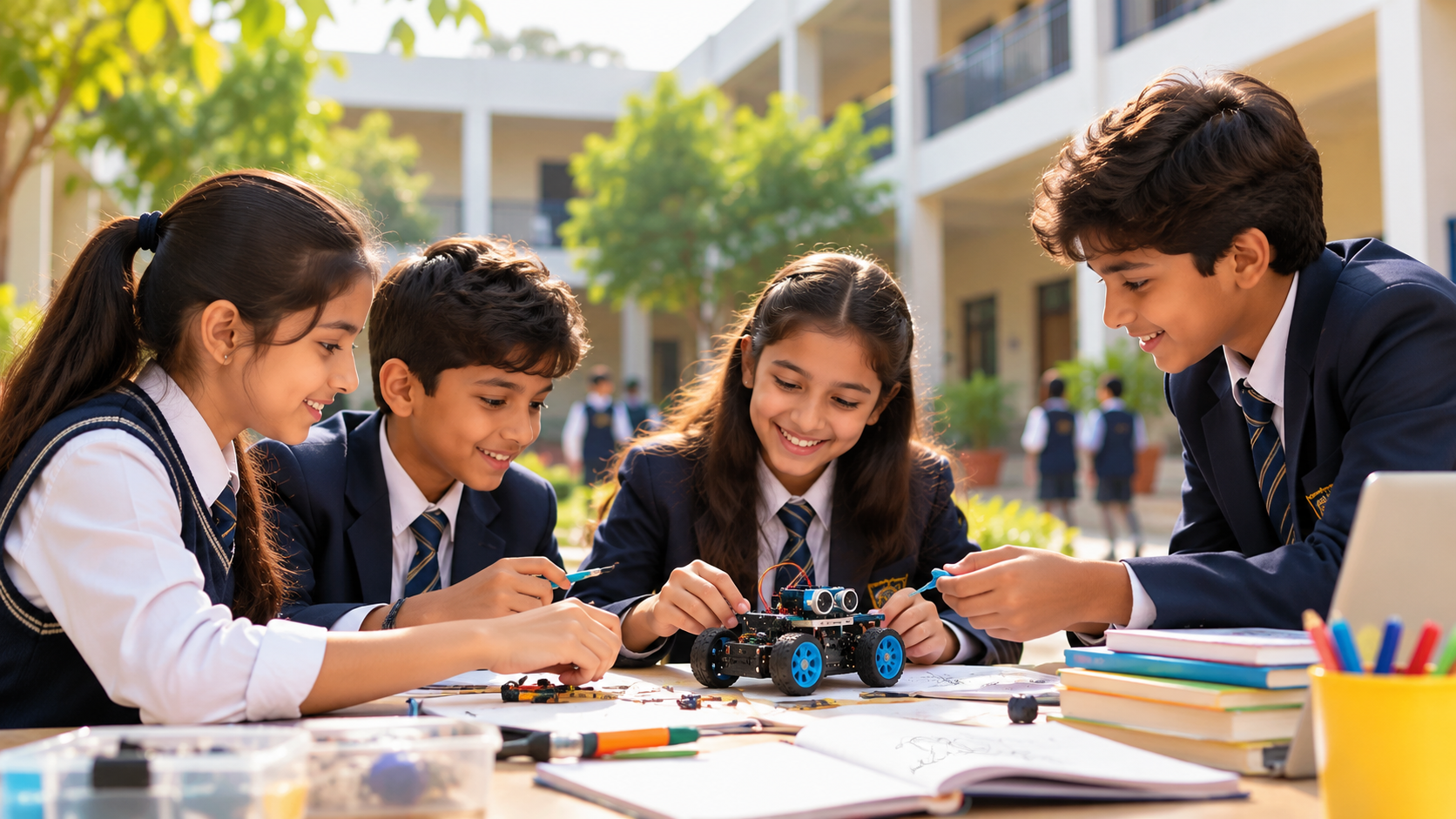 Residential school independence through confidence-building extracurricular activities