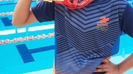 Yashasvi Choudhary Wins 4 Gold Medals at 8th National Fins Swimming Championship